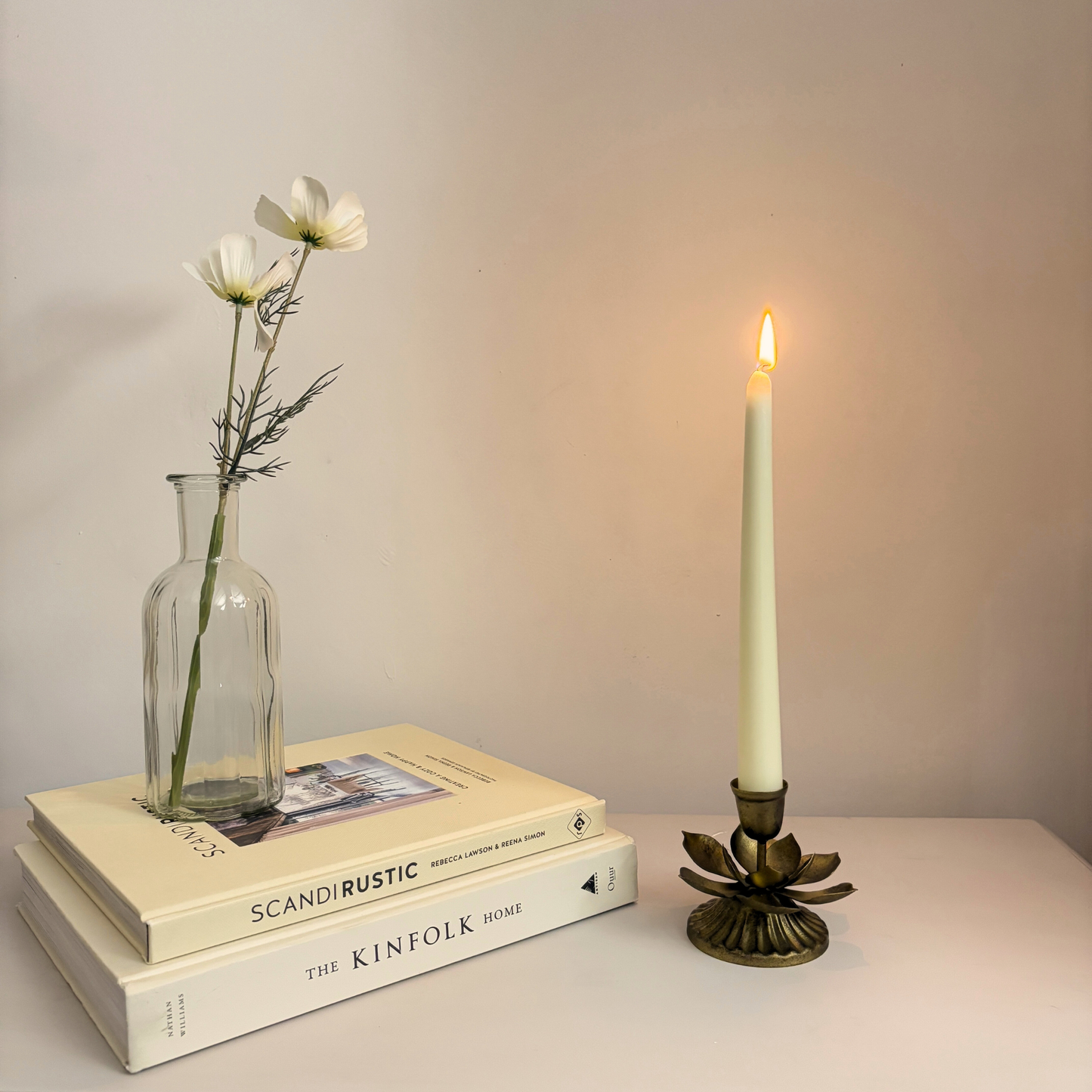 Lotus Metal Candlestick Holder