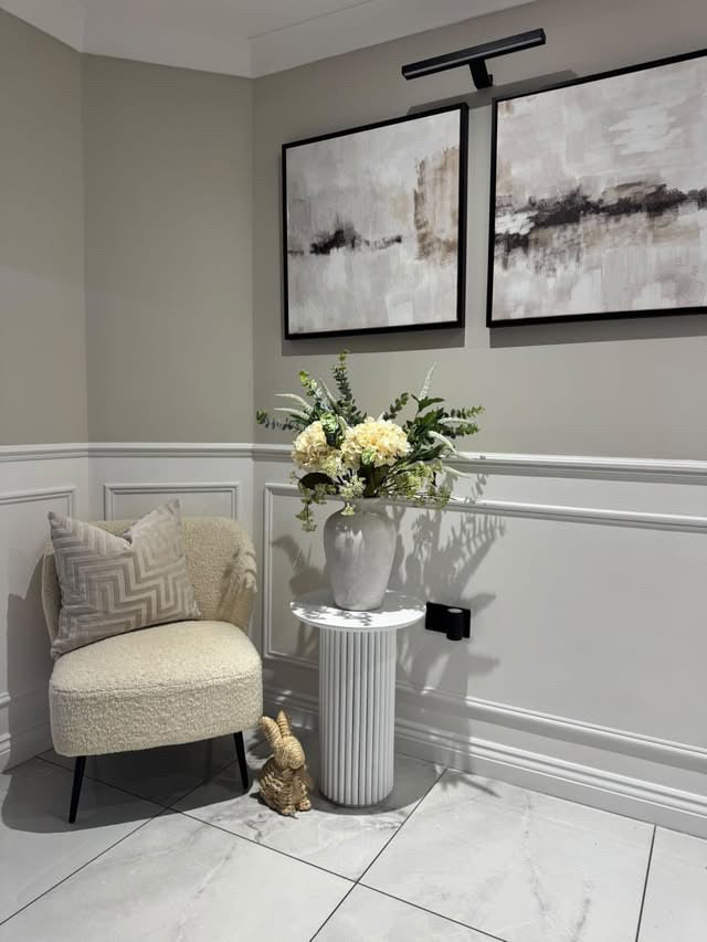 Elina Textured Stoneware Vase – Neutral Styling Accent | Fetch & Cove