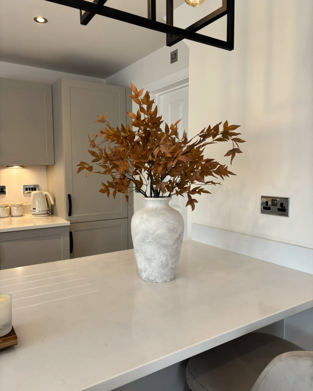 Elina Textured Stoneware Vase