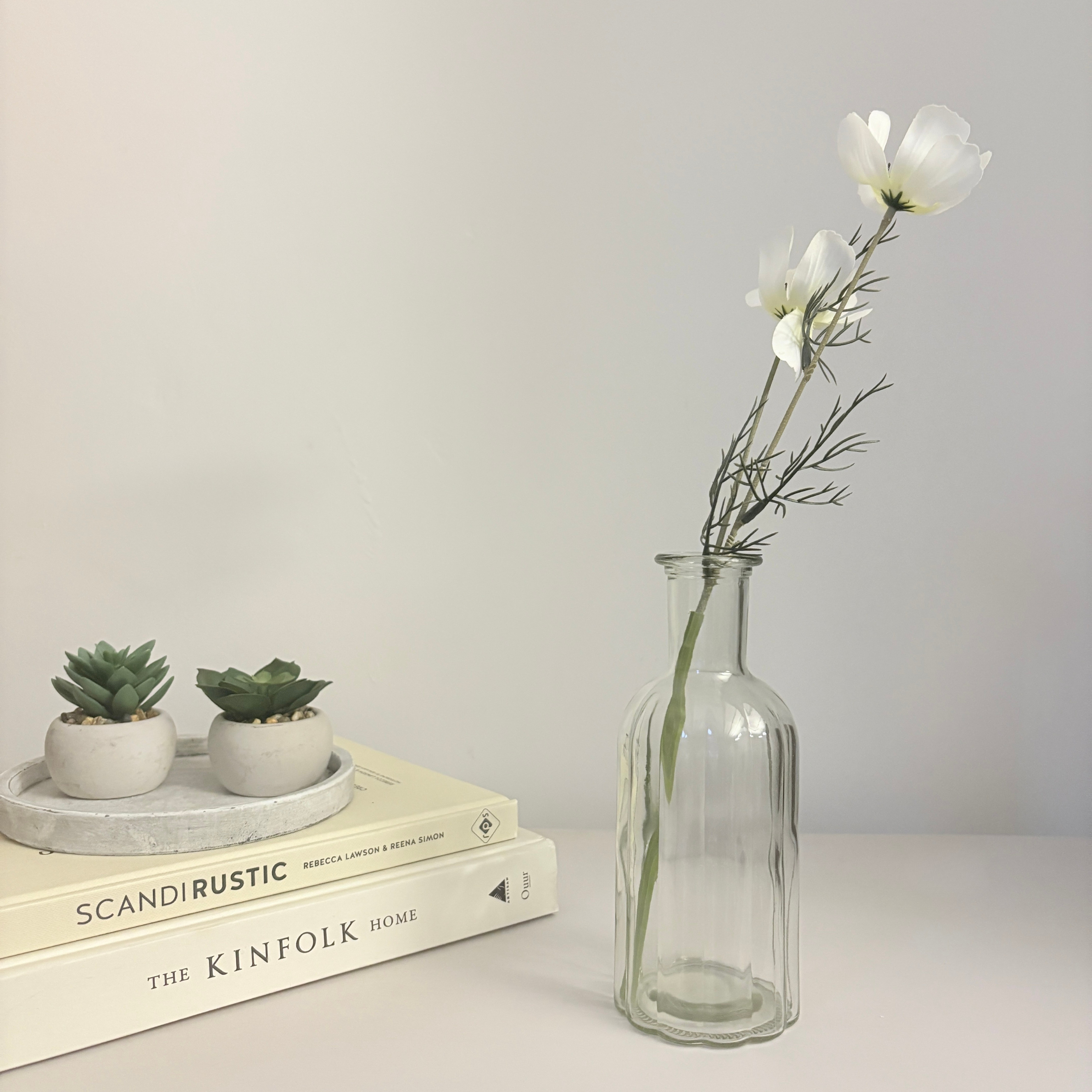 Tall Ripple Bottle Vase