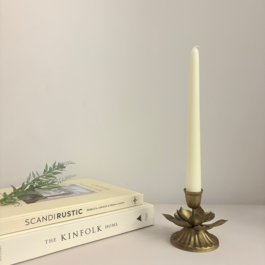 Lotus Metal Candlestick Holder