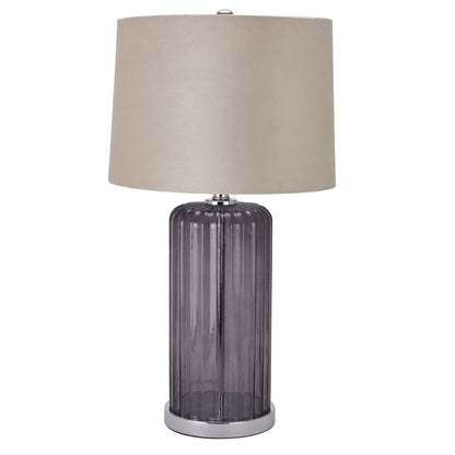 Fiamma Metallic Glass Table Lamp