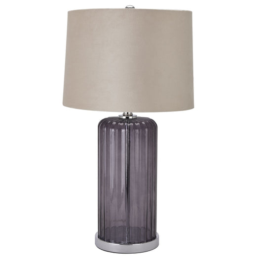 Fiamma Metallic Glass Table Lamp