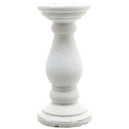 Santorini Large Matte White Candle Holder