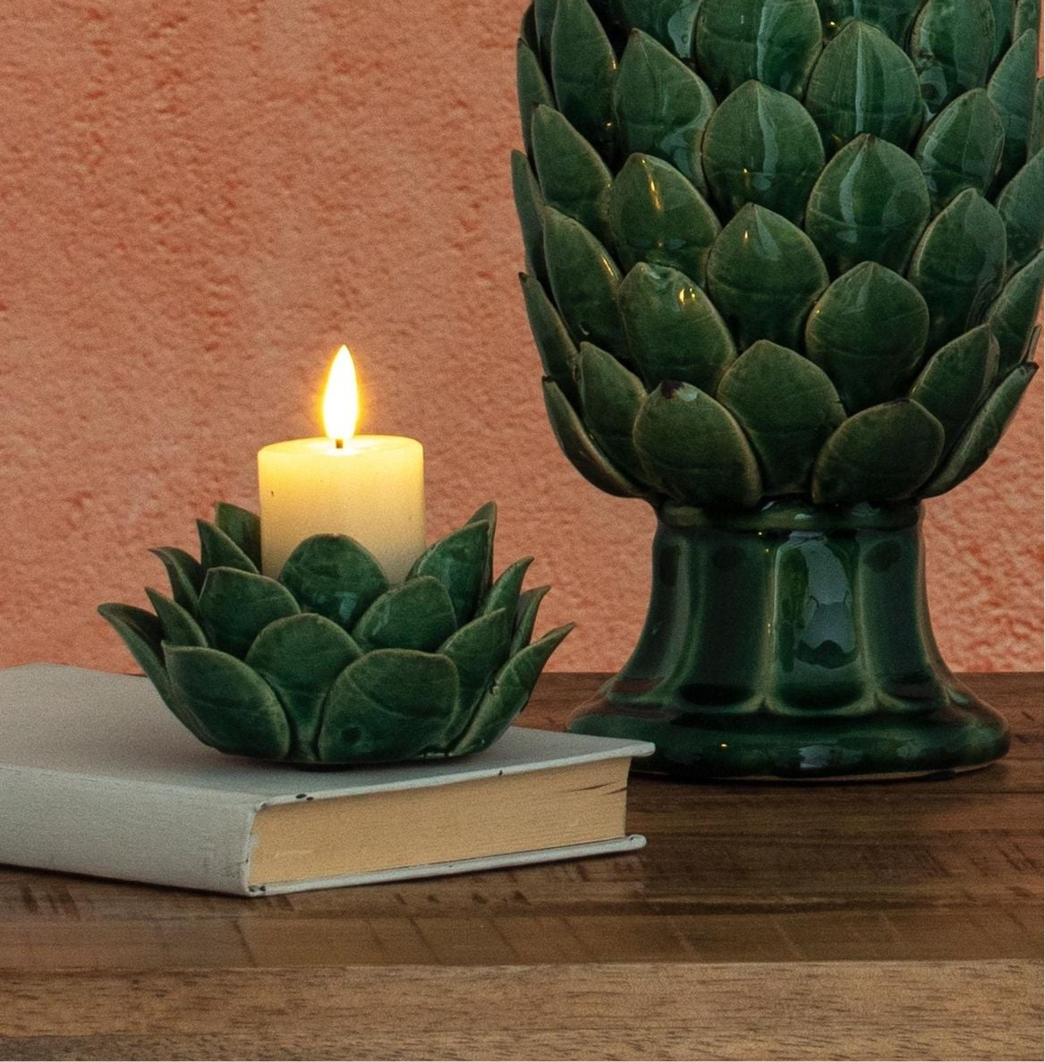 Gable Artichoke Candle Holder