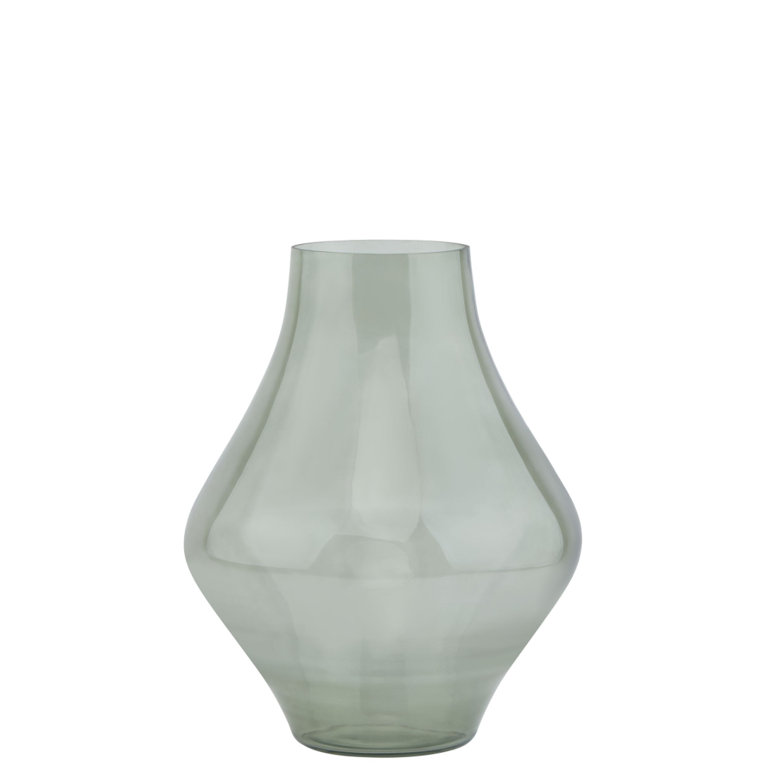 Sage Serenity Glass Vase