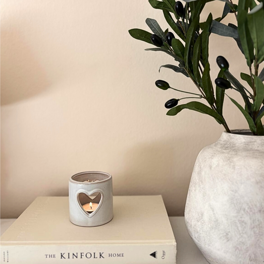Ceramic Heart Tealight Holder – Sweet Home Gift | Fetch & Cove