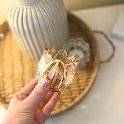 Tulip Glass Tealight Holder